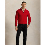 Maglia in cotone a trecce con cerniera